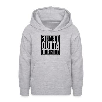 Straight Outta Kindergartenabschluss - Teenager Hoodie - Hellgrau meliert - Vorne - AI Model Teenager Male dark (155cm)