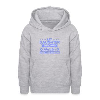 Tochter Sportfan Mutter Geschenk - Teenager Hoodie - Hellgrau meliert - Vorne - AI Model Teenager Male dark (155cm)