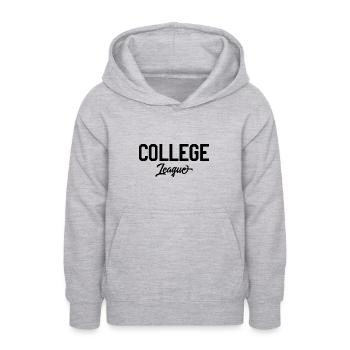 College League - Teenager Hoodie - Hellgrau meliert - Vorne - AI Model Teenager Male dark (155cm)