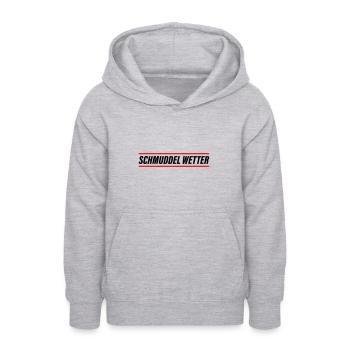 Schmuddel Wetter - Teenager Hoodie - Hellgrau meliert - Vorne - AI Model Teenager Male dark (155cm)