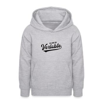 Ich Bin Die Verlobte Verlobung Hochzeit Antrag Ehe - Teenager Hoodie - Hellgrau meliert - Vorne - AI Model Teenager Male dark (155cm)