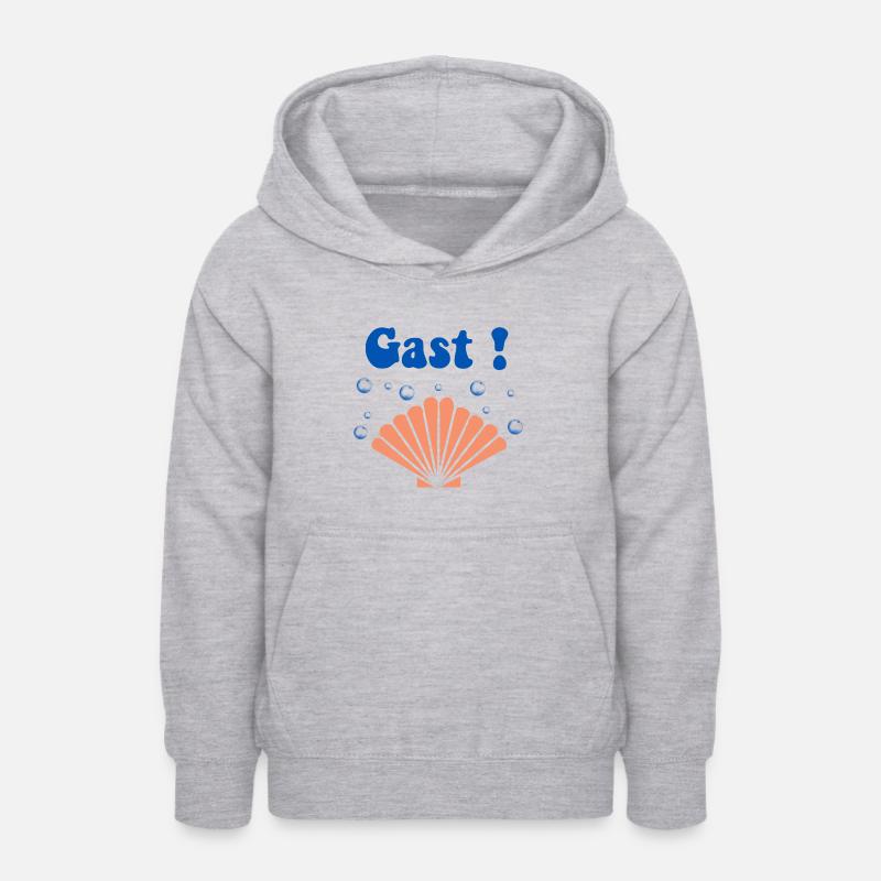 Gast ! - Sweat à capuche Ado - gris clair chiné