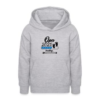 Opa 2025 Loading - Teenager Hoodie - Hellgrau meliert - Vorne - AI Model Teenager Male dark (155cm)