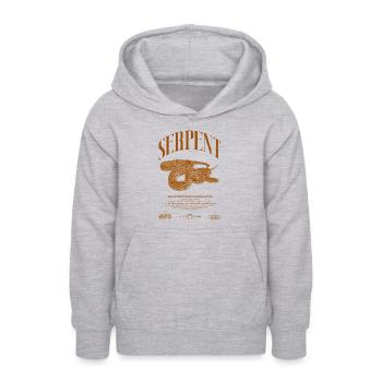 Gardien de reptiles python réticulé Streetwear - Sweat à capuche Ado - gris clair chiné - Devant - AI Model Teenager Male dark (155cm)