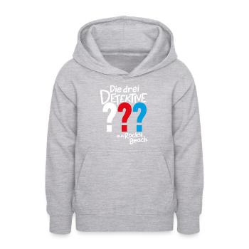 Die Drei ??? Kids aus Rocky Beach - Teenager Hoodie - Hellgrau meliert - Vorne - AI Model Teenager Male dark (155cm)