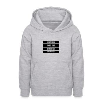 Hang zum dramatischen - Teenager Hoodie - Hellgrau meliert - Vorne - AI Model Teenager Male dark (155cm)
