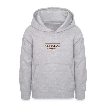 ich bin wunderbar - Teenager Hoodie - Hellgrau meliert - Vorne - AI Model Teenager Male dark (155cm)