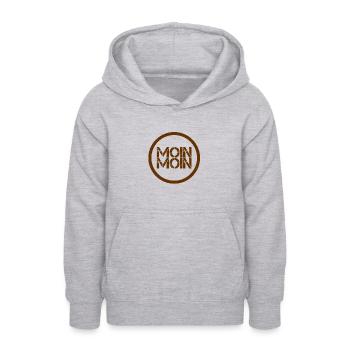 viele Grüße - Teenager Hoodie - Hellgrau meliert - Vorne - AI Model Teenager Male dark (155cm)