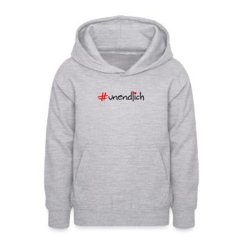 infini - Sweat à capuche Ado - gris clair chiné - Devant - AI Model Teenager Male dark (155cm)