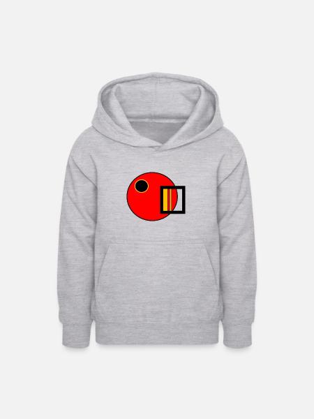 Moderne Kunst des Bauhauses - Teenager Hoodie - Hellgrau meliert