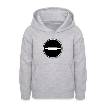 Rouleau à pâtisserie de cuisine - Sweat à capuche Ado - gris clair chiné - Devant - AI Model Teenager Male dark (155cm)