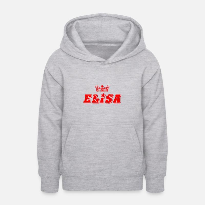 TEST ELISA - Sweat à capuche Ado - gris clair chiné