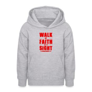 bibel vertrauen - Teenager Hoodie - Hellgrau meliert - Vorne - AI Model Teenager Male dark (155cm)