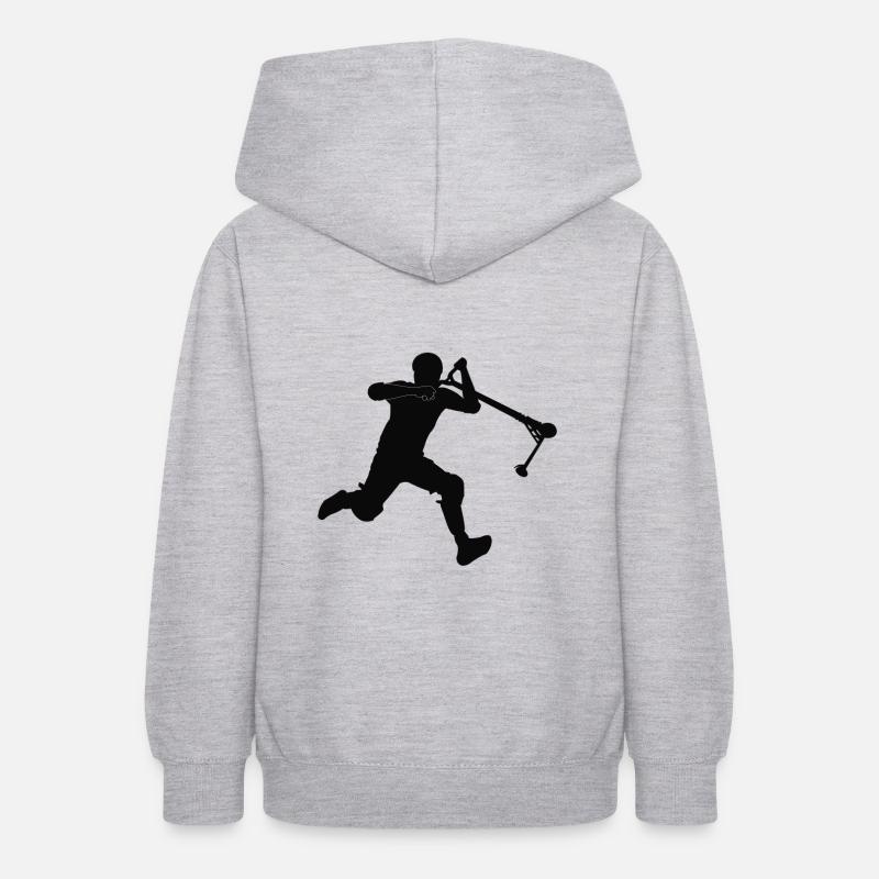 Kickless 1 - Sweat à capuche Ado - gris clair chiné