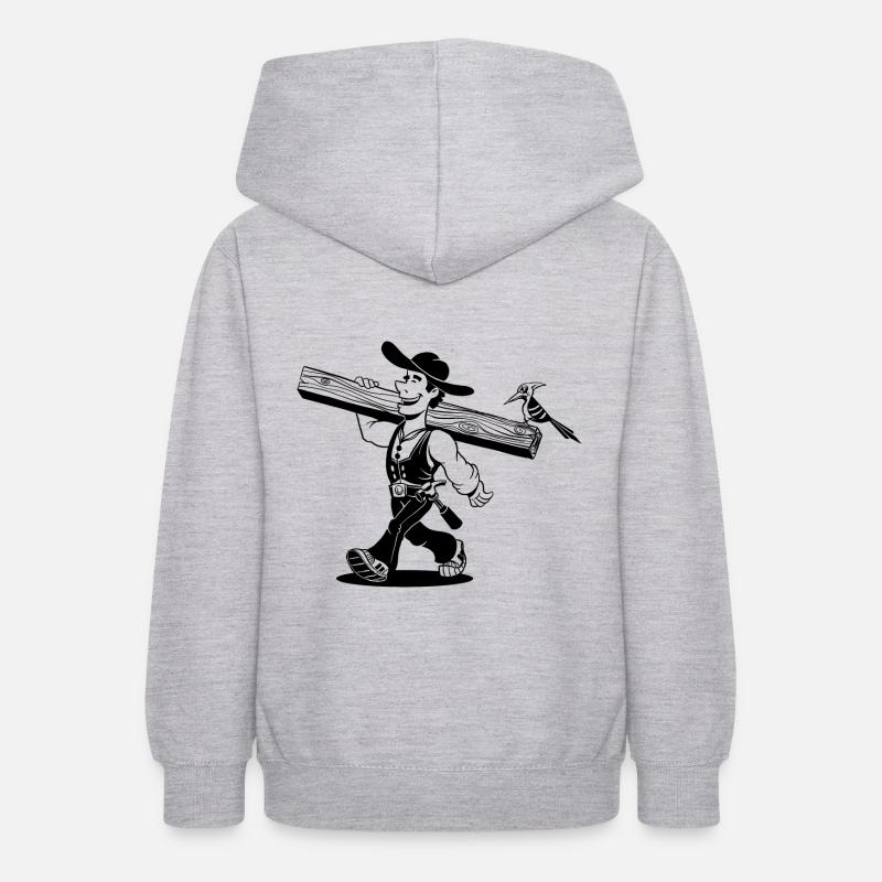 Dessin animé de Zimmermann - Sweat à capuche Ado - gris clair chiné