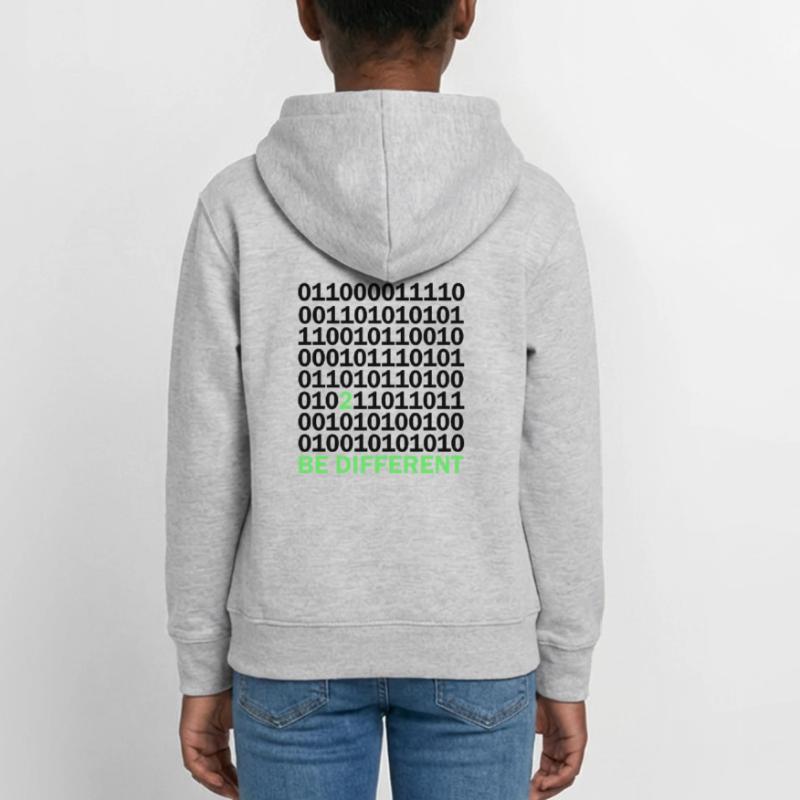 Cadeau Be Different Binary Code Nerd Sweat à capuche Ado