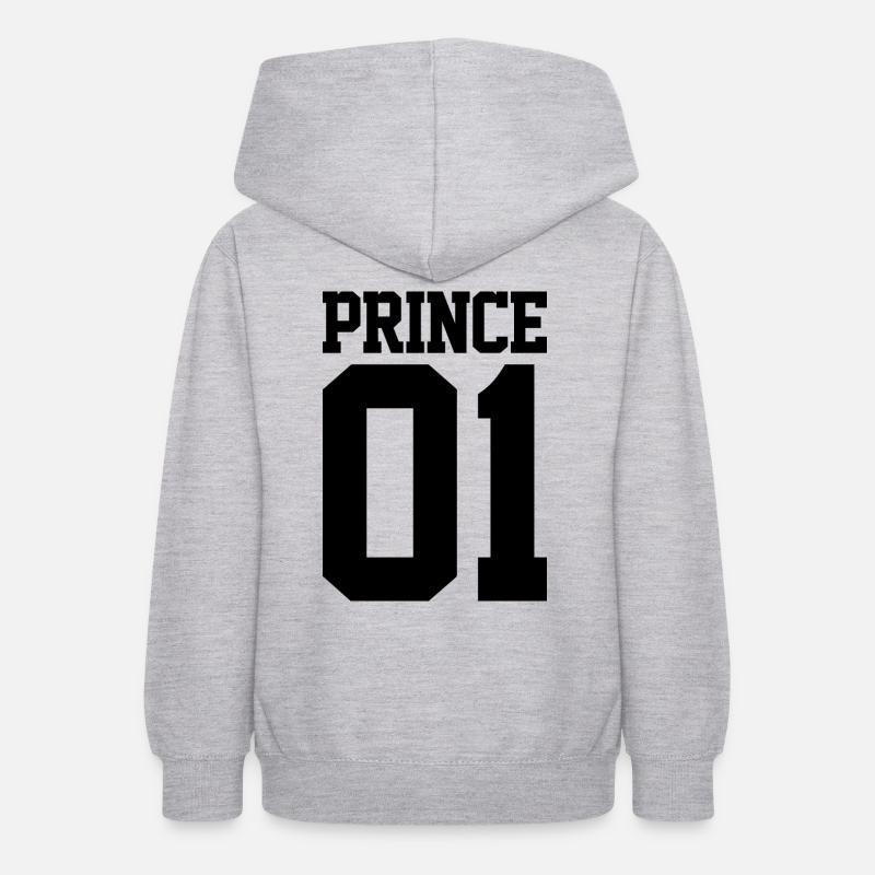 Prince 01 - Sweat à capuche Ado - gris clair chiné