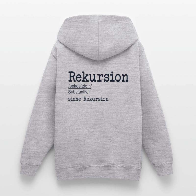 Rekursion Definition Softwareentwickler Coder Teenager Hoodie