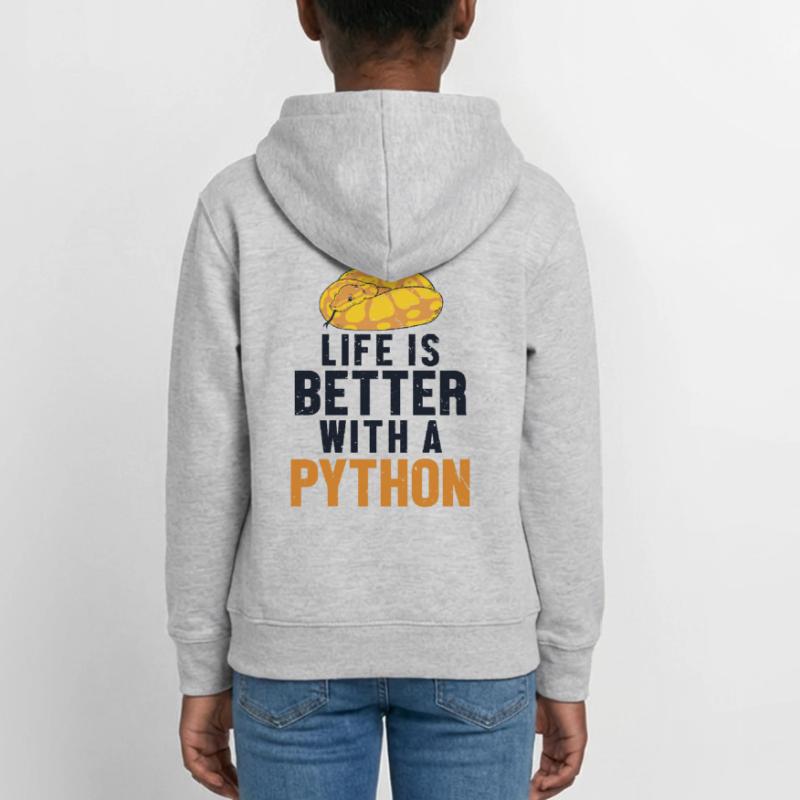 Life is Better with a Python Snake Banana Ball Teen Hoodie