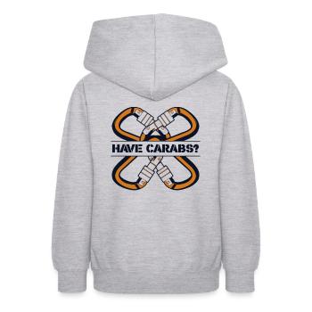 Have Carabs Bouldern Sportklettern Speedklettern - Teenager Hoodie - Hellgrau meliert - Hinten - AI Model Teenager Male dark (155cm)