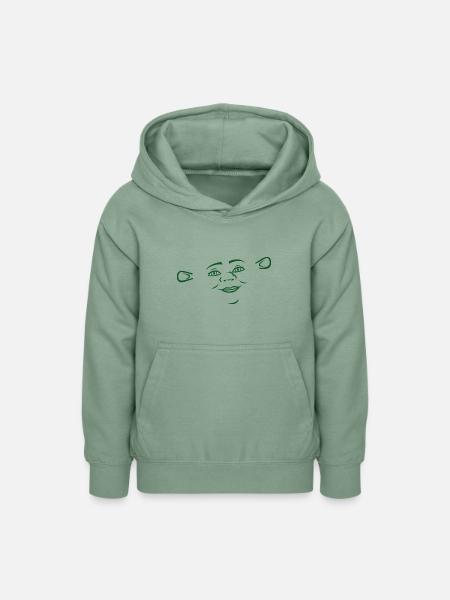 Shrek Kostümdesign Fiona - Teenager Hoodie - Graugrün