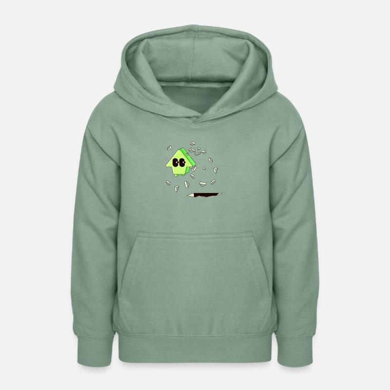 MONTÉE - Sweat à capuche Ado - vert-de-gris