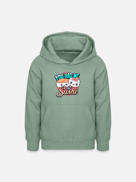 Sushi - Teenager Hoodie - Graugrün