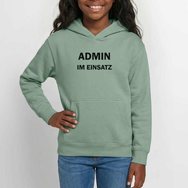 Admin im Einsatz IT Computer Nerd Teenager Hoodie