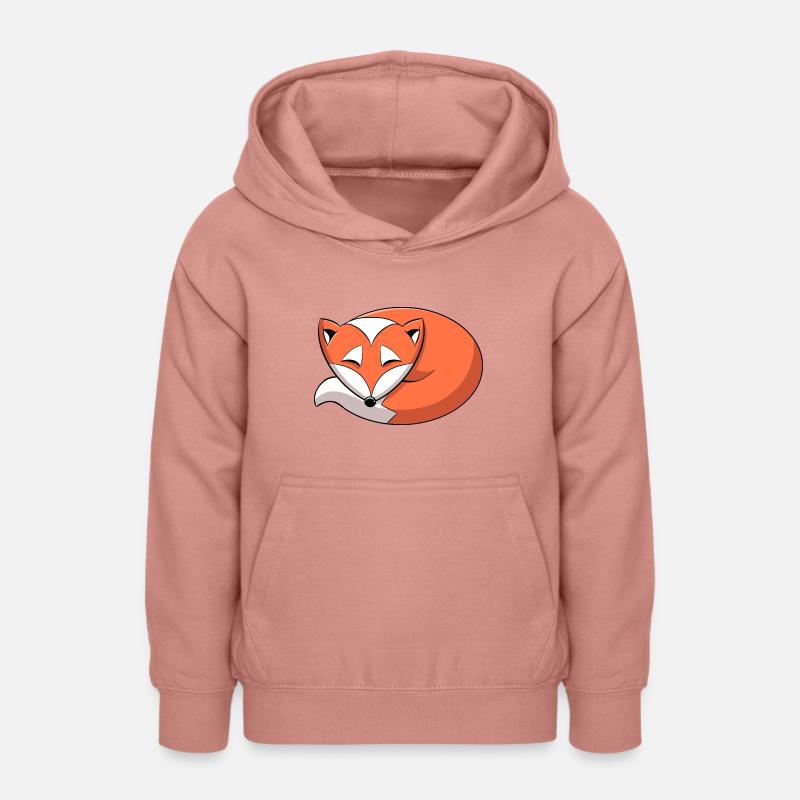 Renard - Sweat à capuche Ado - rose poudré