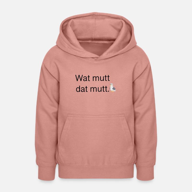 Wat mutt dat mutt - Sweat à capuche Ado - rose poudré
