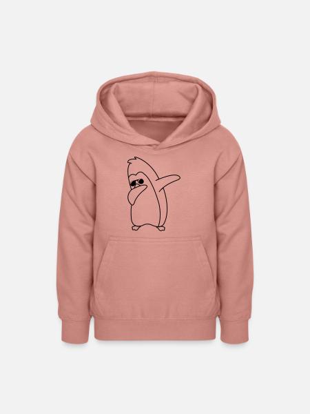 pinguin dabbing - Teenager Hoodie - Altrosa