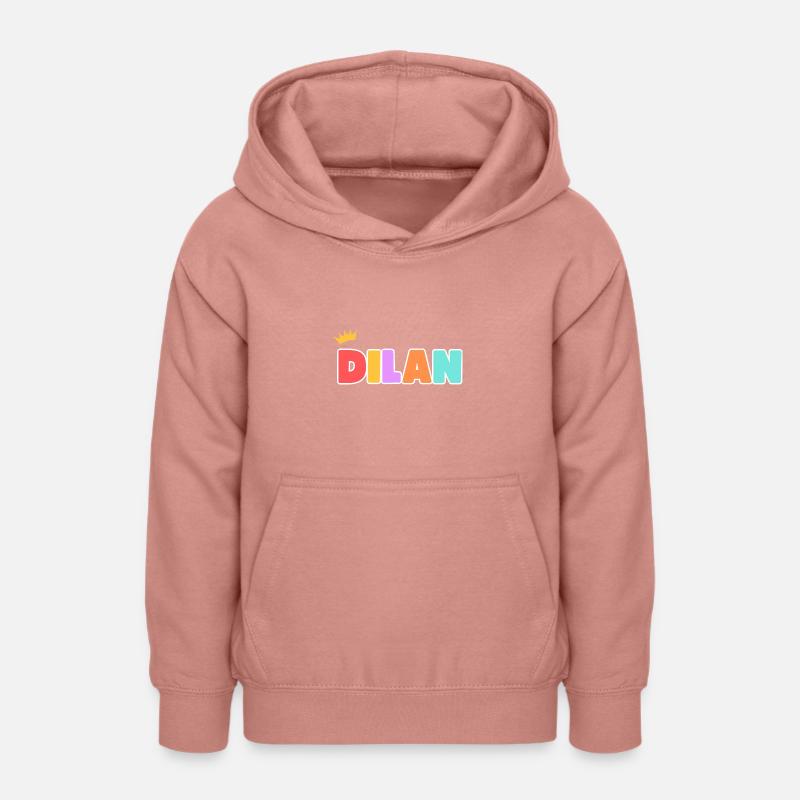 Dilan ! Personnalisable - Sweat à capuche Ado - rose poudré