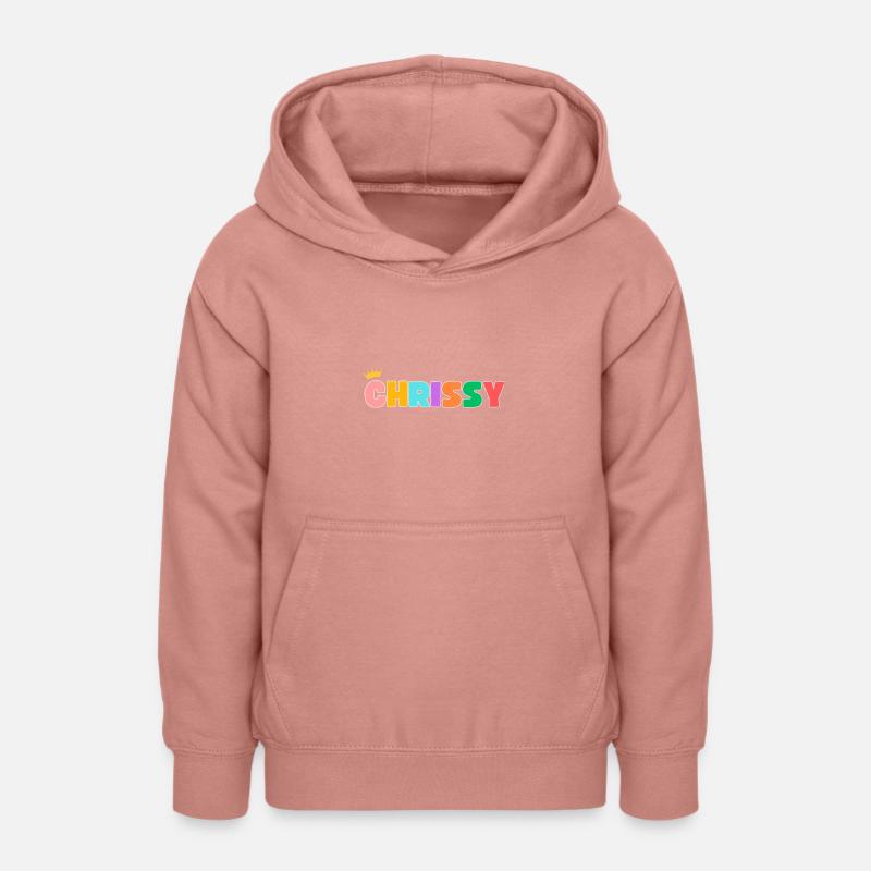 Chrissy! Personnalisable - Sweat à capuche Ado - rose poudré