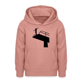 Turmspringen - Teenager Hoodie - Altrosa - Vorne - AI Model Teenager Male dark (155cm)