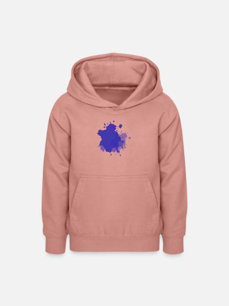 Farbklecks Lila - Teenager Hoodie - Altrosa