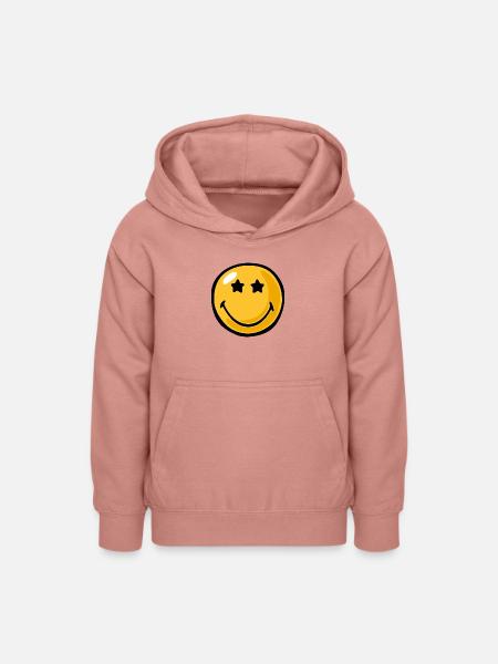 Smiley star eyes - Teenager Hoodie - Altrosa