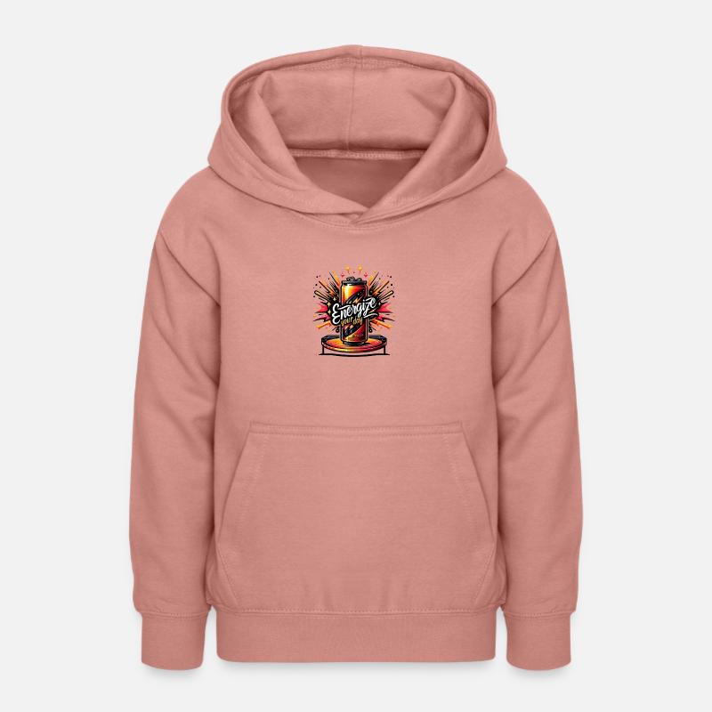 Dynamisez votre journée - Sweat à capuche Ado - rose poudré