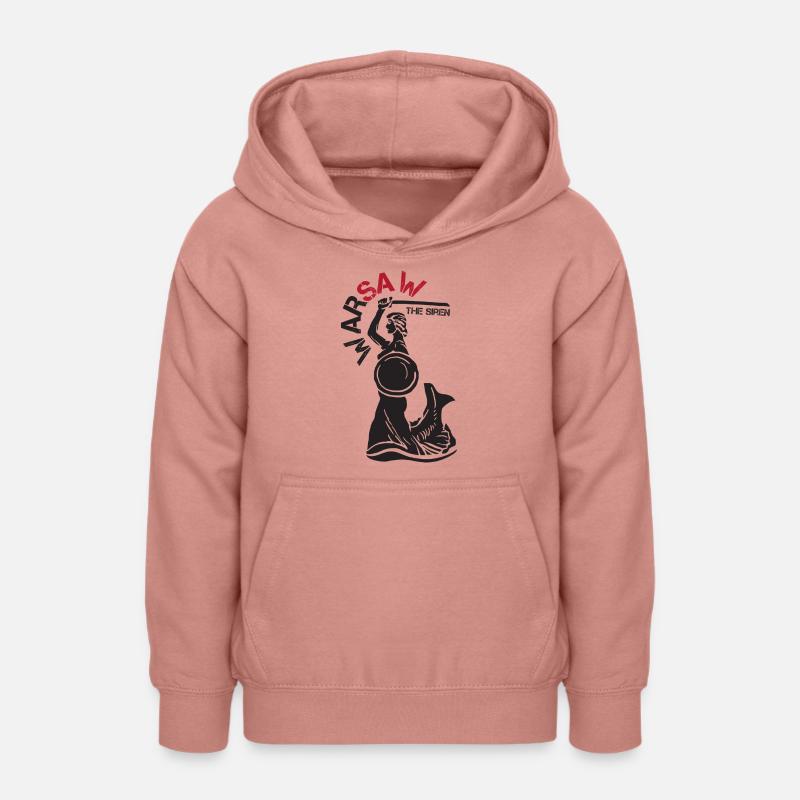Sirène de Varsovie - Sweat à capuche Ado - rose poudré