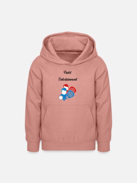 Padel Unterhaltung - Teenager Hoodie - Altrosa