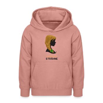 Friseur Frisur Glückssträhne mit Kleeblatt Zopf - Teenager Hoodie - Altrosa - Vorne - AI Model Teenager Male dark (155cm)