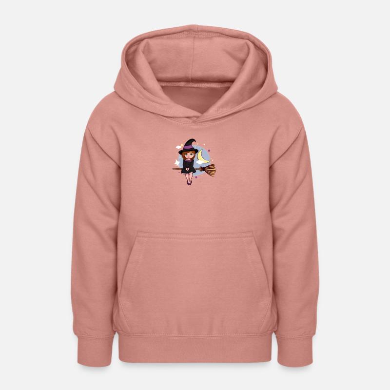 sorcière - Sweat à capuche Ado - rose poudré