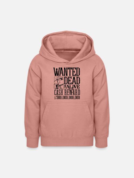 Lucky Luke Wanted Steckbrief - Teenager Hoodie - Altrosa