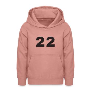 22 - Teenager Hoodie - Altrosa - Vorne - AI Model Teenager Male dark (155cm)