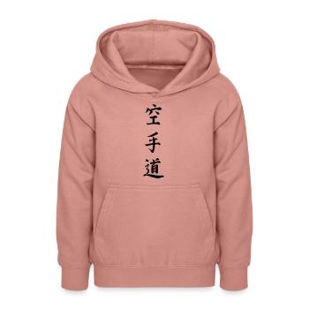 karate - Teenager Hoodie - Altrosa - Vorne - AI Model Teenager Male dark (155cm)