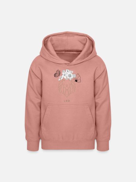 LEO - Teenager Hoodie - Altrosa