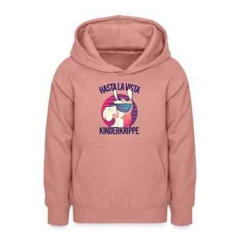 Kinderkrippe Geschafft Krippe Geschafft - Teenager Hoodie - Altrosa - Vorne - AI Model Teenager Male dark (155cm)