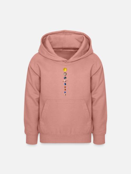 Planeten - Teenager Hoodie - Altrosa