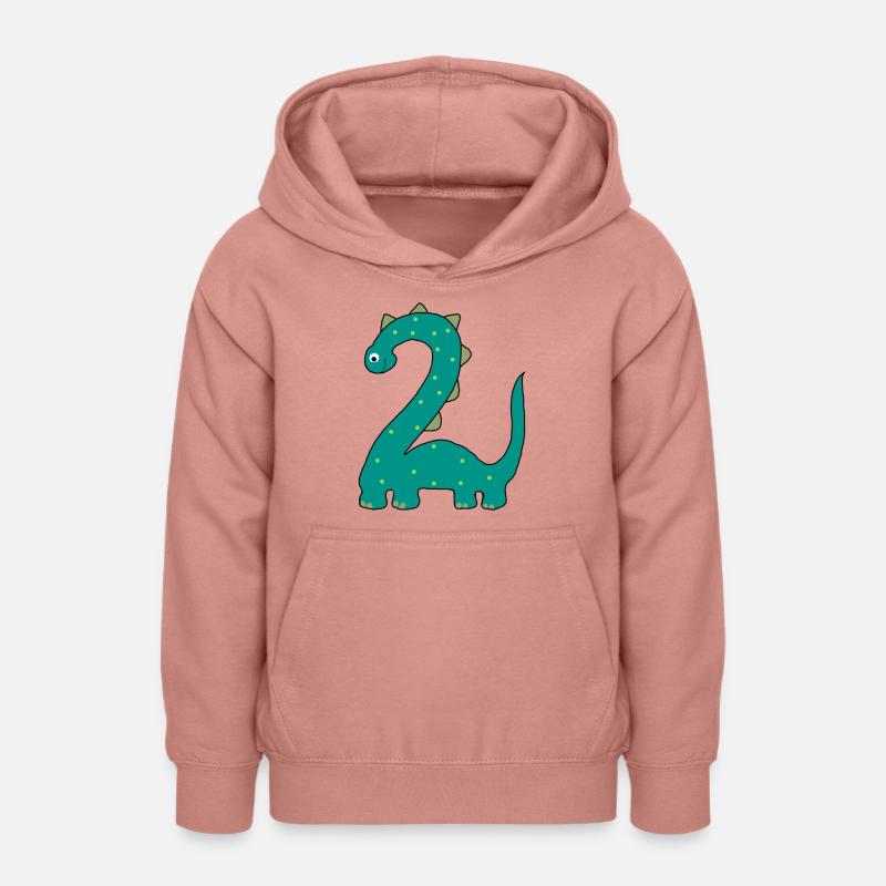 Long cou 2 - Sweat à capuche Ado - rose poudré