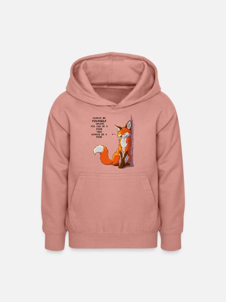 Sei du selbst, sei Fuchs - Teenager Hoodie - Altrosa