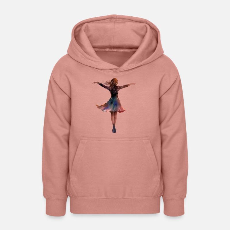 Danse comme si personne ne regardait! - Sweat à capuche Ado - rose poudré